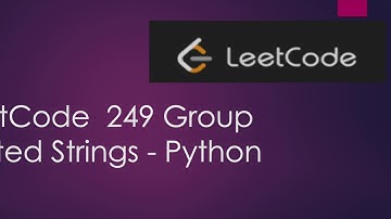 Group Shifted Strings | LeetCode 249 | Python