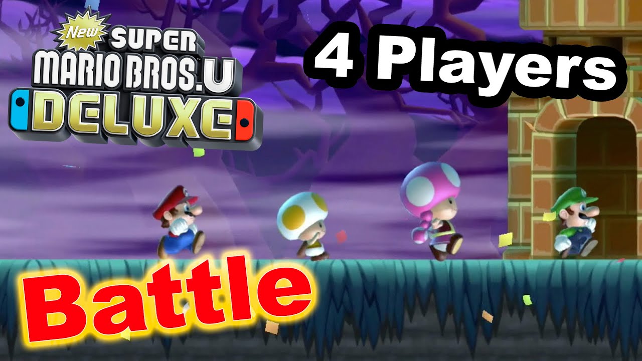 new super mario bros u deluxe 4 player