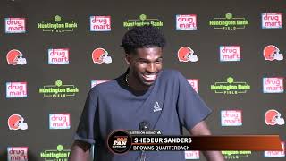 Browns QB Shedeur Sanders reflects on his performance against Bills, chances to win QB competition