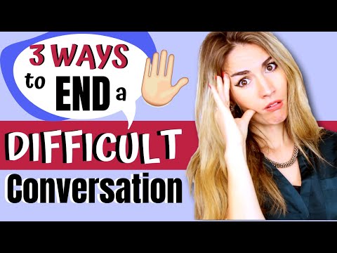 3 Ways to End an Awkward or Difficult Conversation in English!