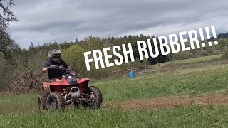 New SUNF tires on my TRX300EX & what I think of them!!!