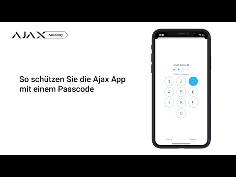 So aktivieren Sie das Passwort für den Zugriff auf die Ajax App