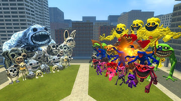 All Zoonomaly Monsters Vs All Smiling Critters Poppy Playtime Chapter 4 Monsters In Garry