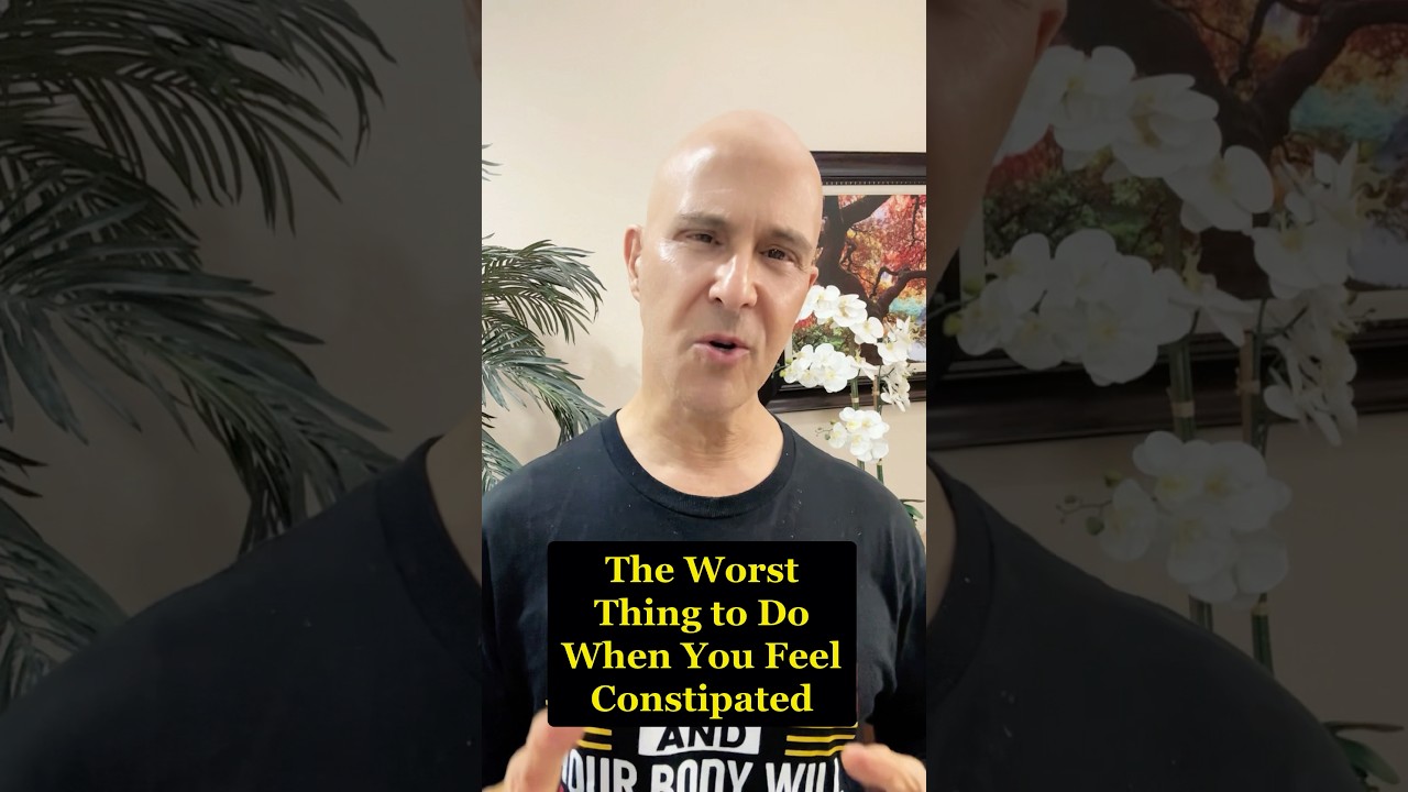 The Worst Thing to Do When You Feel Constipated   #drmandell #toilet #constipation