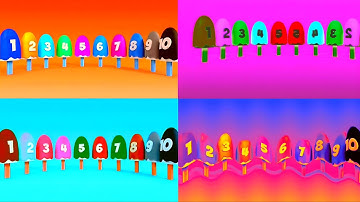 (Multiple) Learn Numbers with Number Ice Cream Popsicles Sponsor By Preview 2 Mokou Deepfake Effects