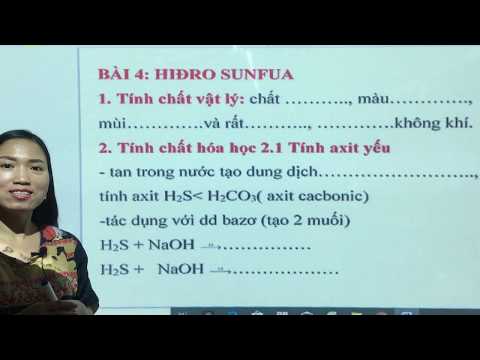 Video Hiđro Sunfua | H2S | Hóa Học 10 - youtube