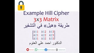 Hill Cipher Encryption and Decryption using 3x3 Matrix