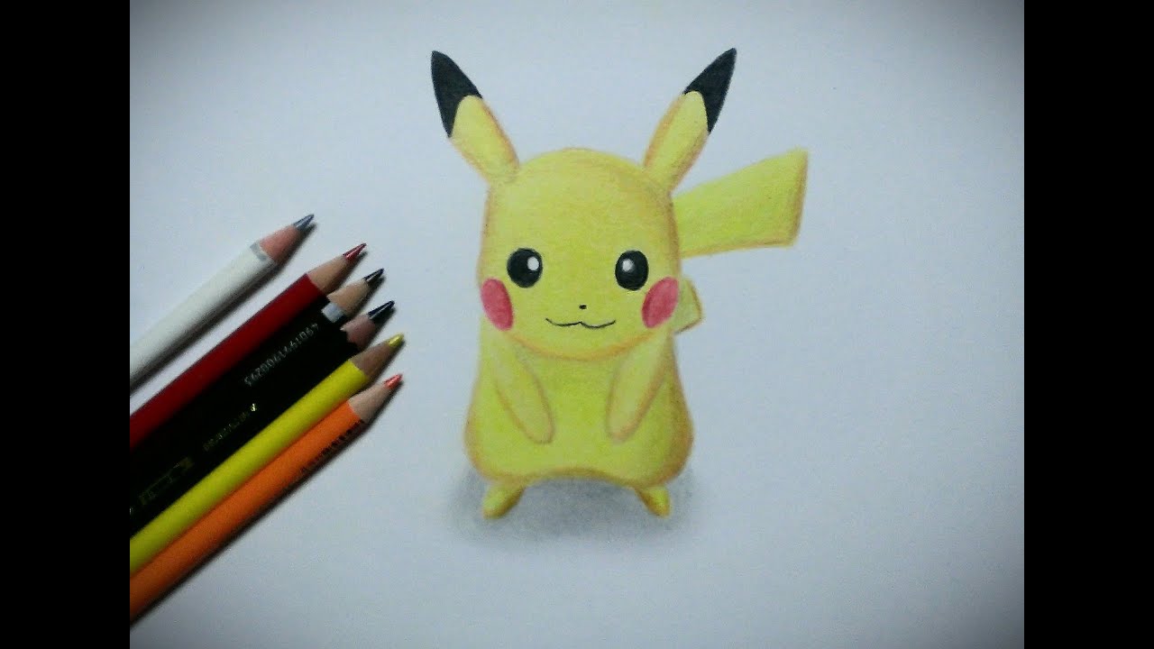 ポケモン ピカチュウ 描いてみた Drawing Pikachu Youtube