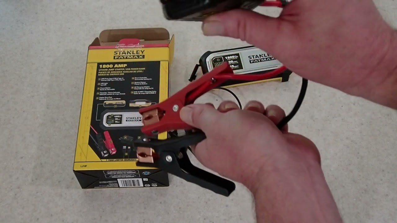 Stanley FatMax 1800 Booster Jumper pack. Overview How to use,