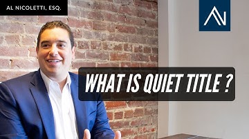 WHAT IS QUIET TITLE?