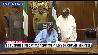 President Tinubu Suspends Import Tax Adjustment Levy On Certain Vehicles