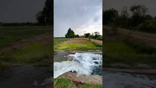 Tubewell Is Irrigating The Cropsbeautiful Village View