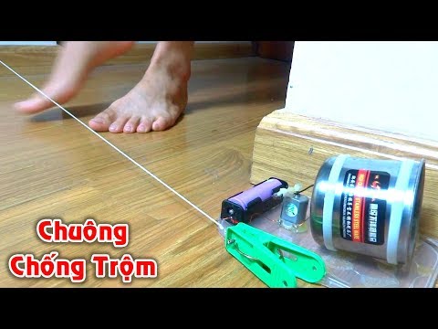 Video Chế chuông BÁO ĐỘNG CHỐNG TRỘM đơn giản tại nhà! - youtube