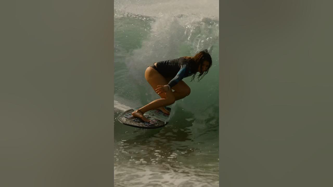 Catching Warm Waves on my Skimboard in Playa Cocos, Mexico 4K YouTube