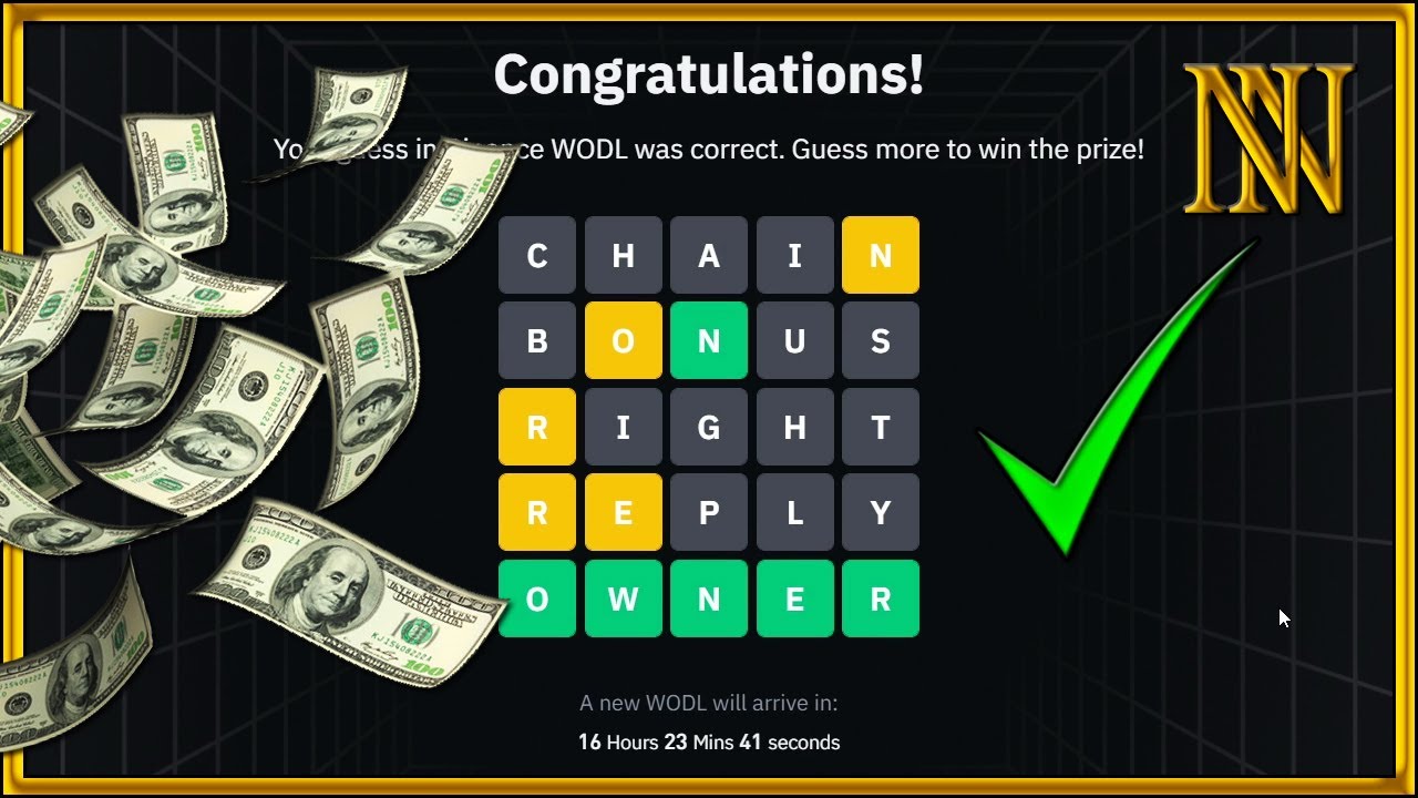 Binance WODL Answer 5 Letters - Episode 3/5 - YouTube