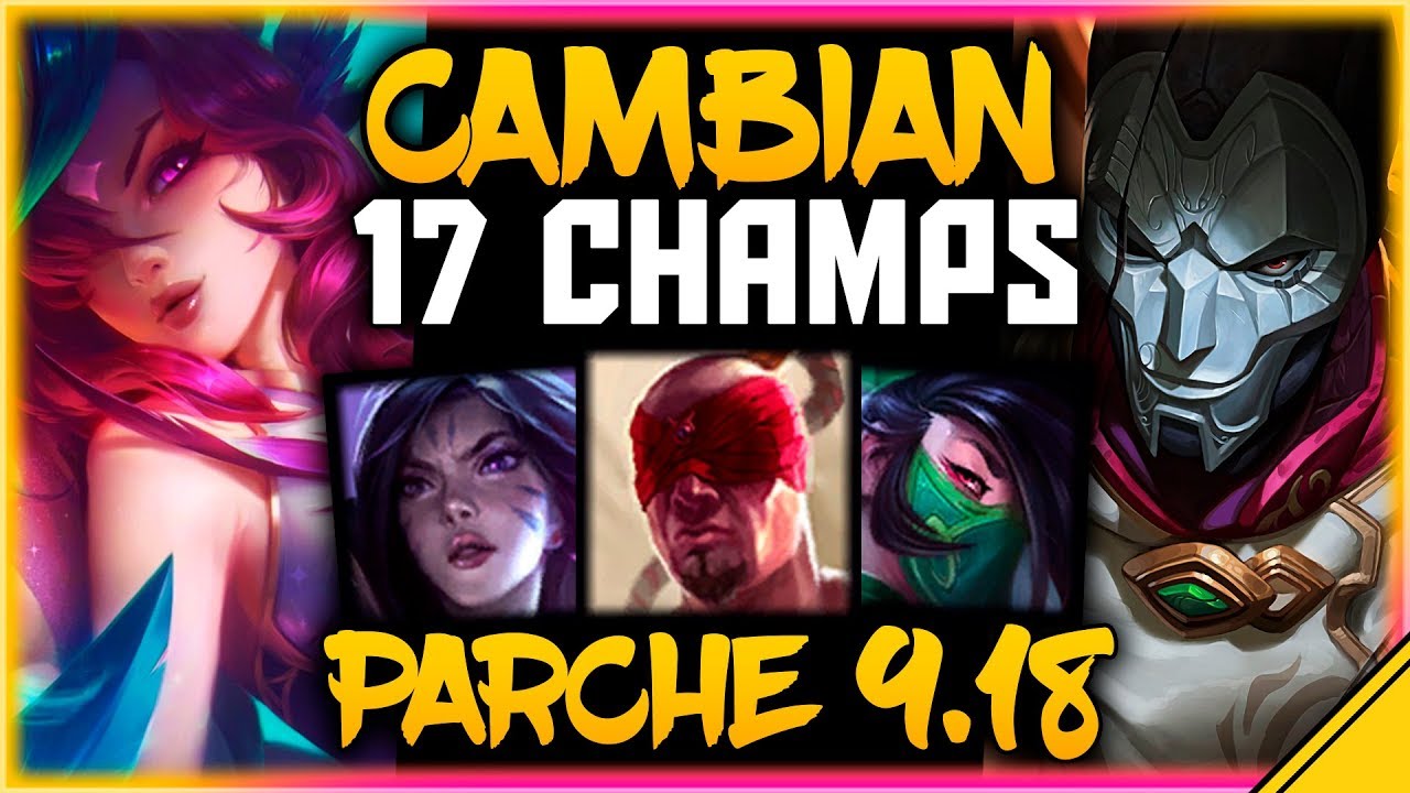teemo build 🤠 CAMBIOS a 17 CAMPEONES - PARCHE 9.18 👀 Noticias LoL