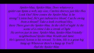 Spider-Man Theme Song Lyrics