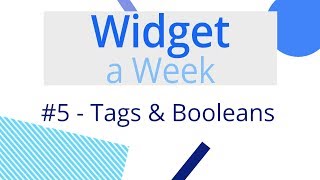 Tag Widget And Boolean Values - Widget A Week #5 | objD screenshot 1