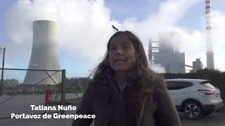 activistas greenpeace escalan central termica meirama 1 m
