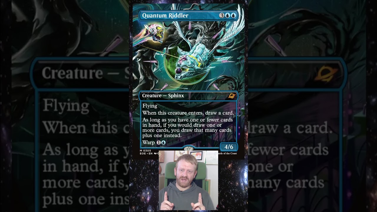 🔵Quantum Riddler would be fine if it was just on all the time — MTG Edge of Eternities