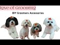 How to make and attach flowers to dogs hair | DIY Groomers Accessories