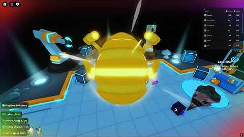 Hatching SHINY Mech Robot in Roblox: Bubble Gum Simulator Infinity!