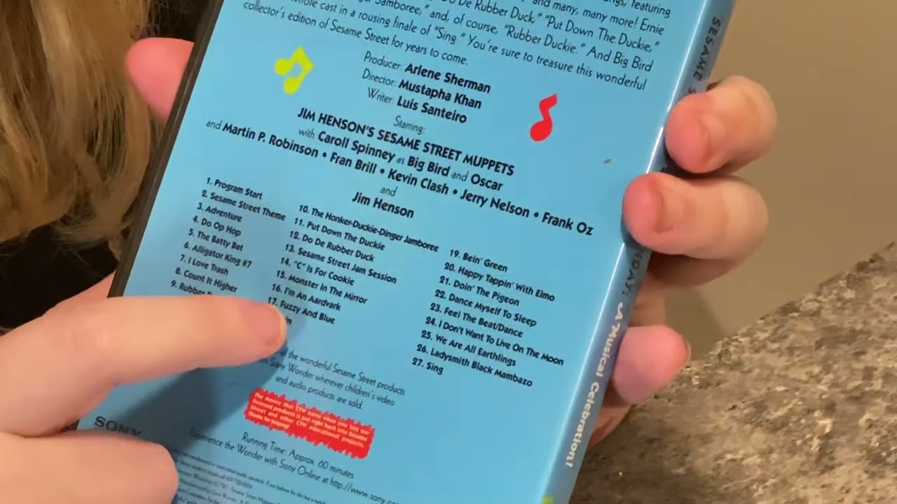 DVD review of Sesame Street’s 25th birthday a musical celebration from 1996