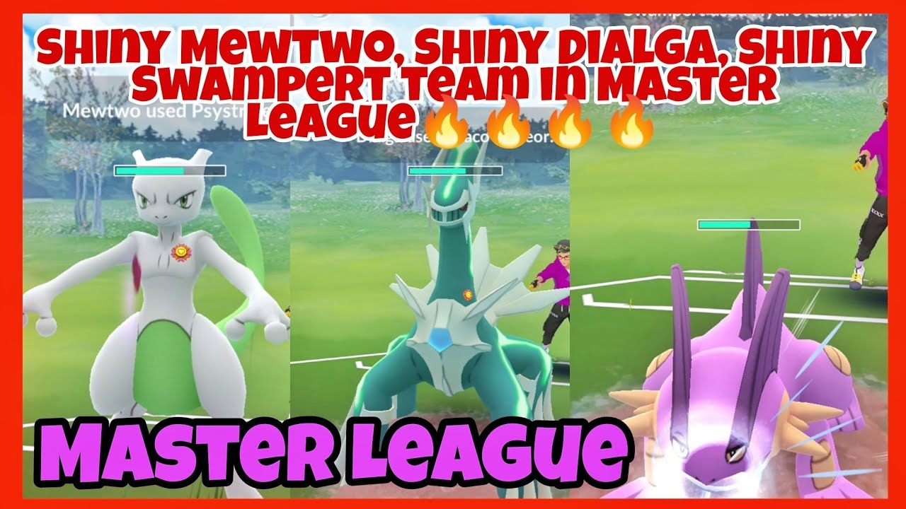 Shiny Mewtwo, Shiny Dialga, Shiny Swampert team Destroyed in Pokémon GO Master League 🔥🔥