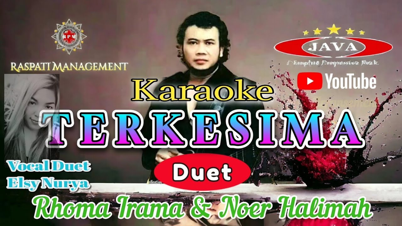 Karaoke Terkesima Duet - Rhoma Irama ft. Noer Halimah & Soneta Group || Karaoke Dangdut
