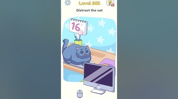 DOP 3 Gameplay Level 362 Distract the cat #shorts #gaming