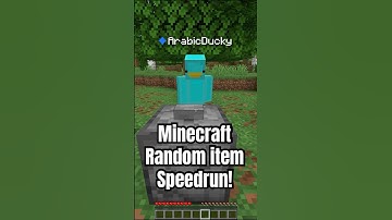 Minecraft Random Item Speedrun 2 #minecraft #shorts #funny