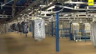Automated system solution for hanging items distribution