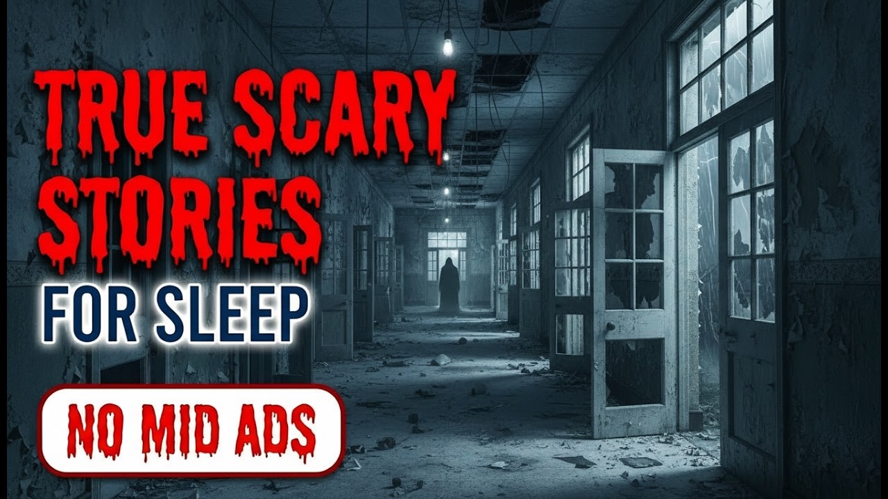 🛑 NO MID ADS 🛑 4+ HOURS of TRUE Scary Stories for Sleep | Gentle Rain | Black Screen | Vol. 86