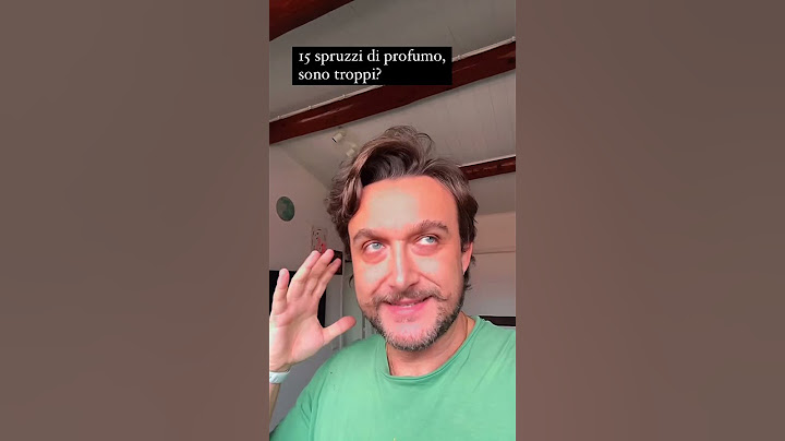 15 SPRUZZI DI PROFUMO? SOLO SE SEI UN CAFONE.
