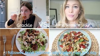 I followed Anna Saccone-Joly&#39;s What I eat in a day