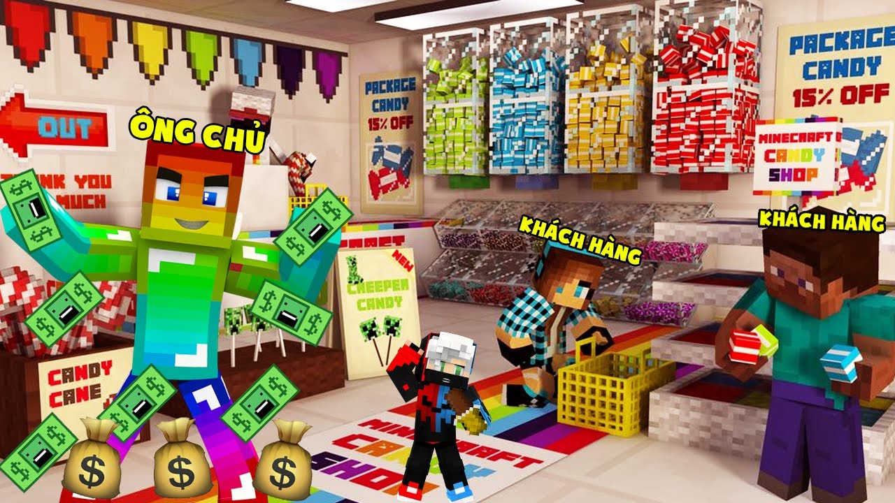 MINI GAME : CUỘC CHIẾN XÂY NHÀ MÁY KẸO ** T GAMING THỬ THÁCH SỞ HỮU NHÀ MÁY KẸO SÔCÔLA VIP MINECRAFT