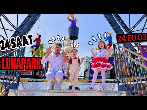 KUZEY ELİF HAFTASONU 24 SAAT LUNAPARK VLOG !! GONDOLA BİNDİK KORKTUK! دي دي ميدو - لولو | قناة وناسة