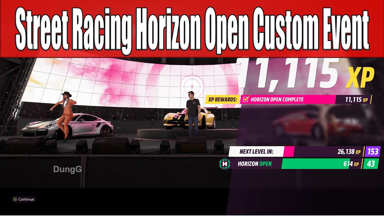 Forza Horizon 5 Horizon Open - Complete a Street Racing Horizon Open Custom Event