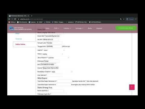 Tutorial mendaftar Online PMB Uniprima