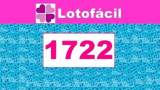 Lotofacil 1722 - Resultado da Lotofacil dia (10/10/2018)