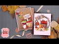 Welcome Fall Cards | Spellbinders Happy Harvest Collection by Nichol Spohr