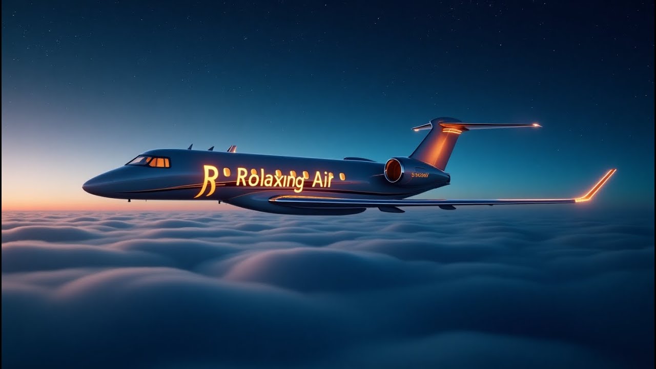 Soothing airplane sounds & peaceful wind sounds | Sleep, Study, Focus Airplane Sounds