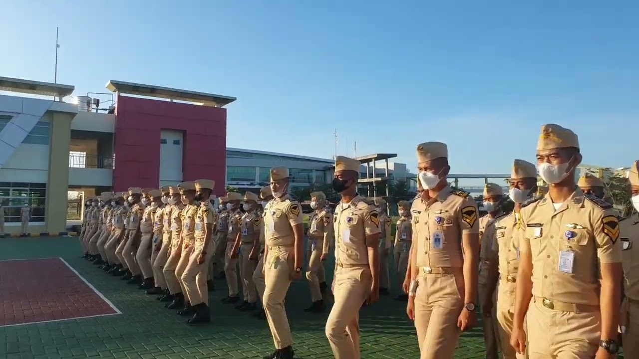 PERSIAPAN APEL PAGI TARUNA TARUNI PIP MAKASSAR