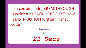 In a certain code, BREAKTHROUGH is written as EAOUHRBRGHKT. How is DISTRIBUTION written in that code