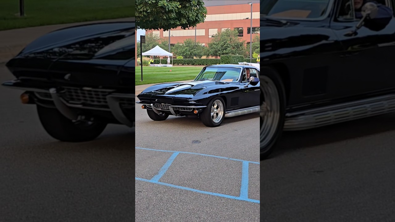 1967 Chevrolet Corvette Classic Car Drive By Engine Sound Troy Traffic Jam Car Show 2025