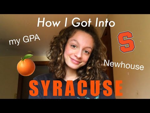 मैं SYRACUSE में कैसे आया // NEWHOUSE // मेरे आँकड़े