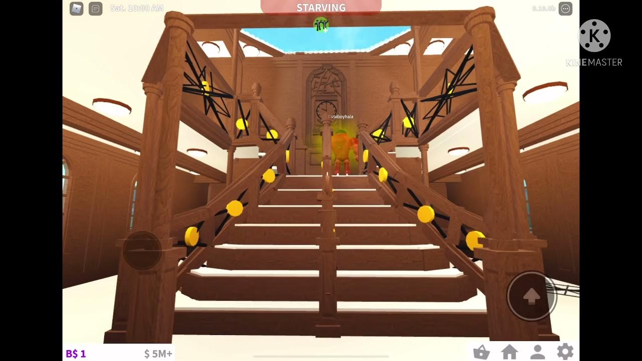 Titanic stair case in bloxburg! YouTube