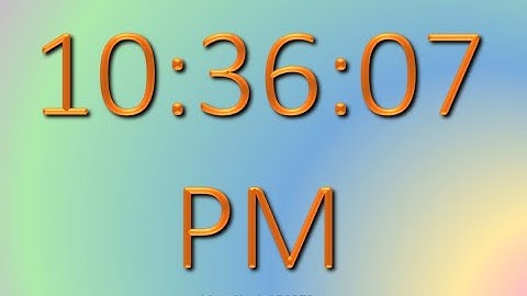 MatsClock 120073 - Free Digital Clock for PowerPoint Presentation Slides