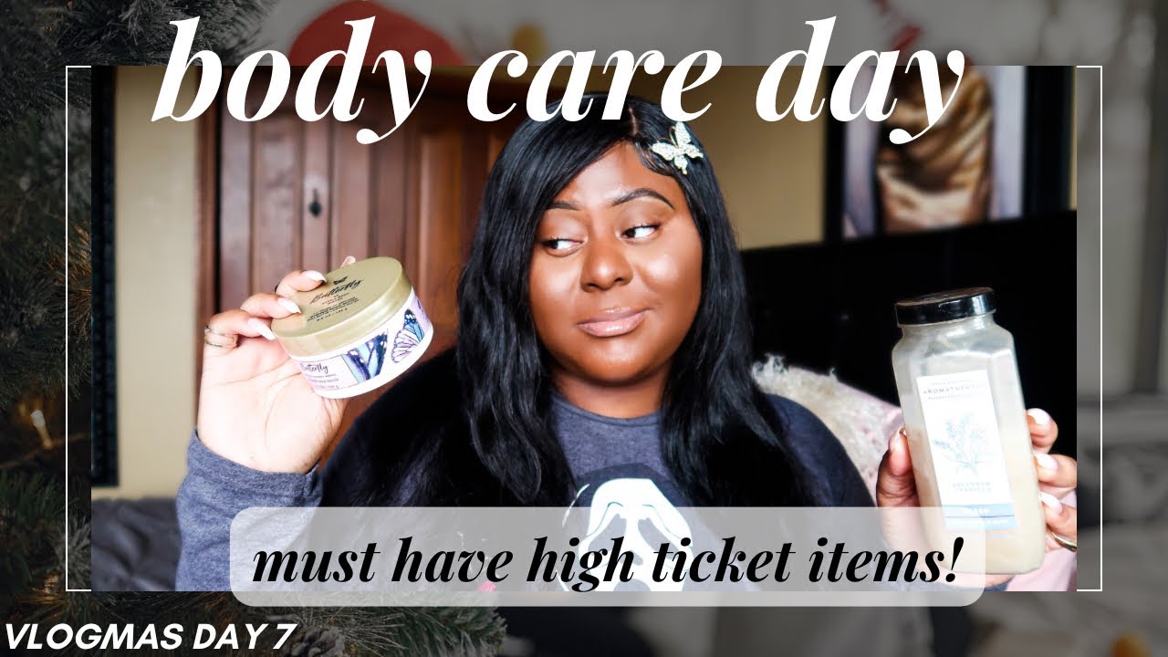 VLOGMAS DAY 7 BATH AND BODY WORKS BODY CARE DAY MUST HAVE PRODUCTS