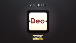Months Countdown Dark Style - 6 Pack - VideoHive
